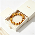 Tiger's Eye Bracelet | Natural Handmade Gemstone Gift for Men | Koreli